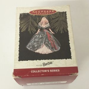 Holiday barbie collectors series ornament